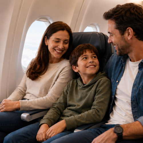 Menor de 16 anos pode sentar ao lado dos pais no avião sem pagar? Entenda a nova regra da ANAC