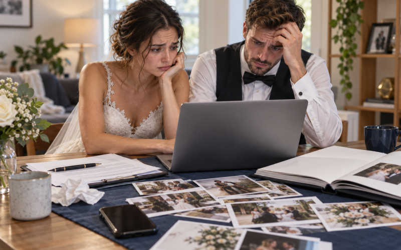 Problemas com as fotos do casamento: quais são os direitos dos noivos?