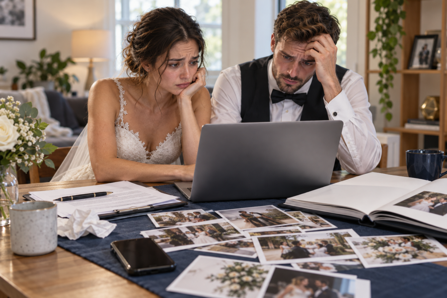 Problemas com as fotos do casamento: quais são os direitos dos noivos?