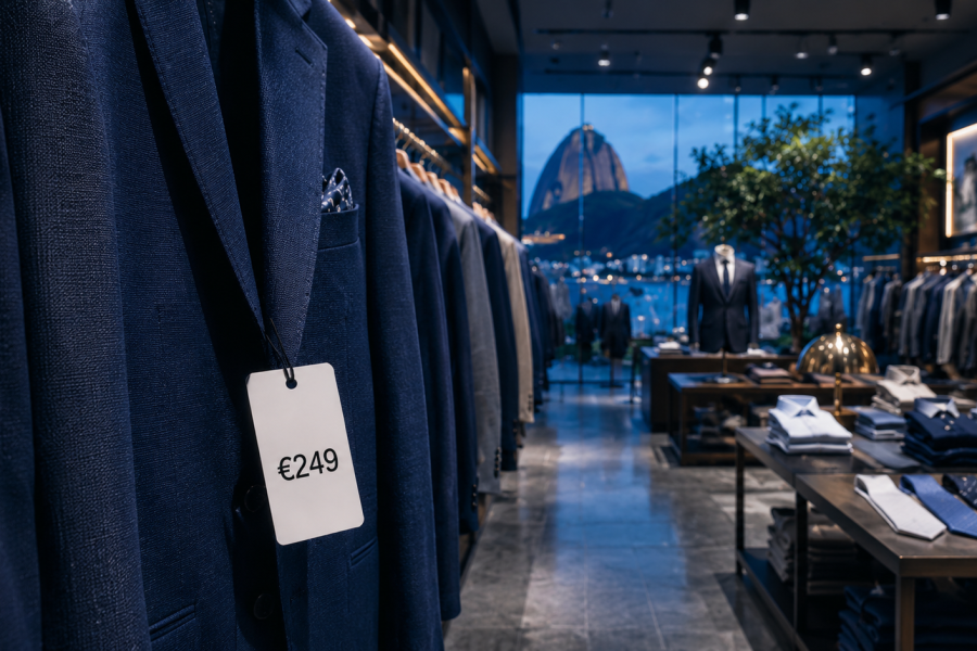 Etiqueta com preço internacional na Zara: consumidor deve pagar o menor valor?