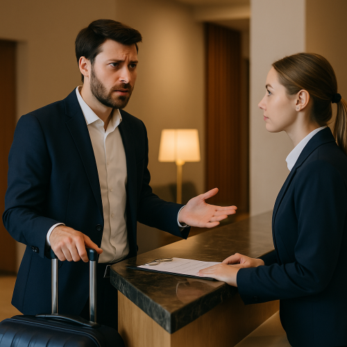 Cheguei ao hotel e não localizaram minha reserva: o que fazer?